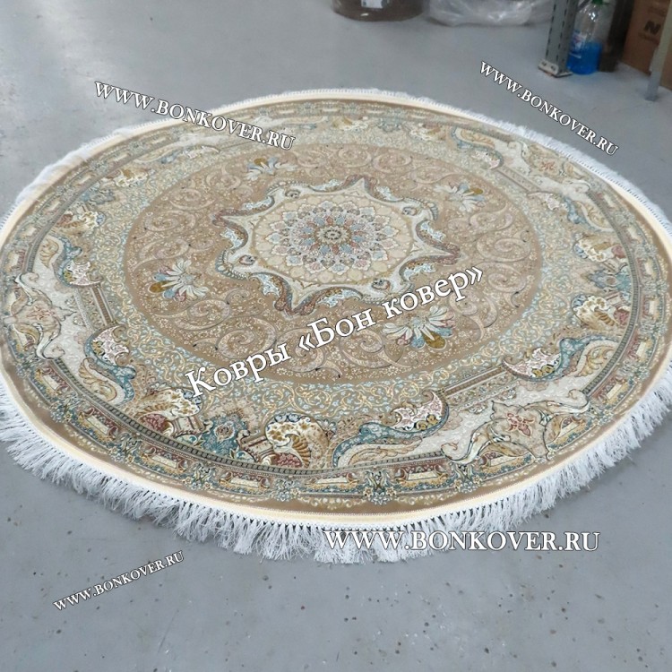 Круглый Ковер для Гостиной Медальон Дизайн 30441