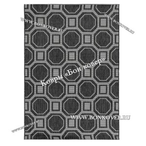 Безворсовый ковер дизайн 143 черный